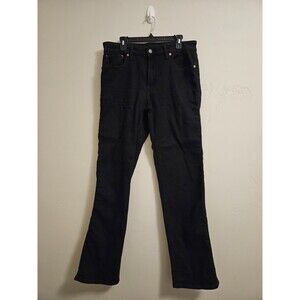 American Eagle Men's Black AirFlex+ Stretch Slim Straight Jeans Size 34x36